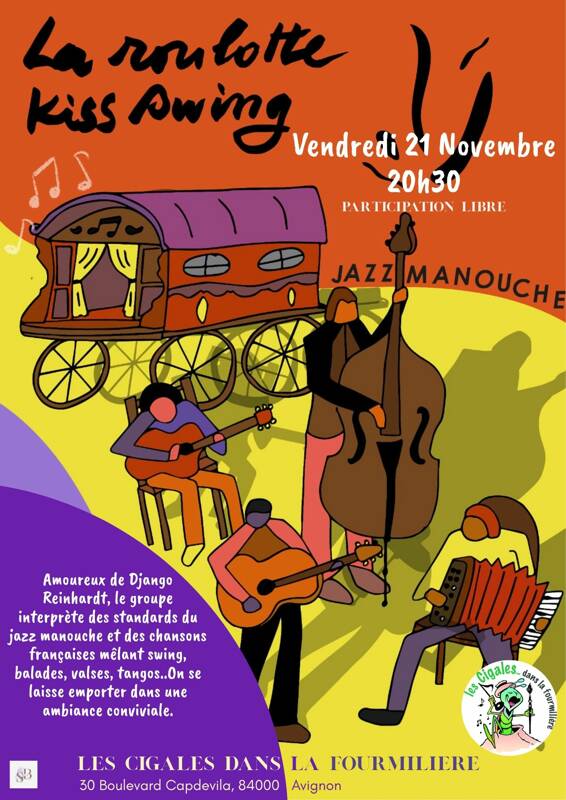 La Roulotte Kiss Swing Jazz manouche