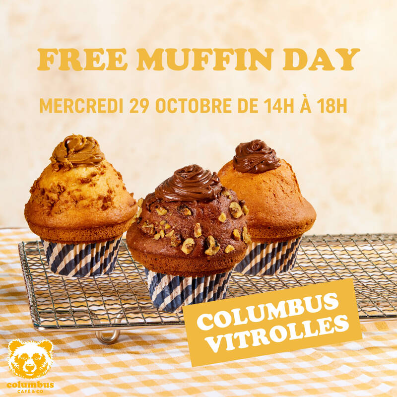 Nouveau Free Muffin Day de Columbus Café à Vitrolles