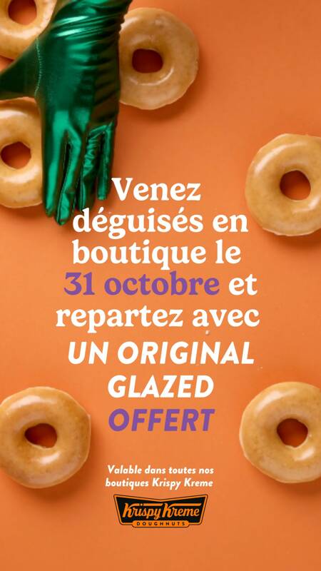 Krispy Kreme offre un doughnut pour Halloween