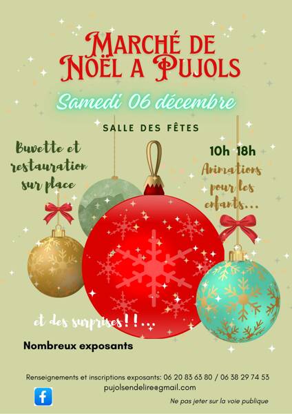 MARCHE DE NOEL DE PUJOLS 33350