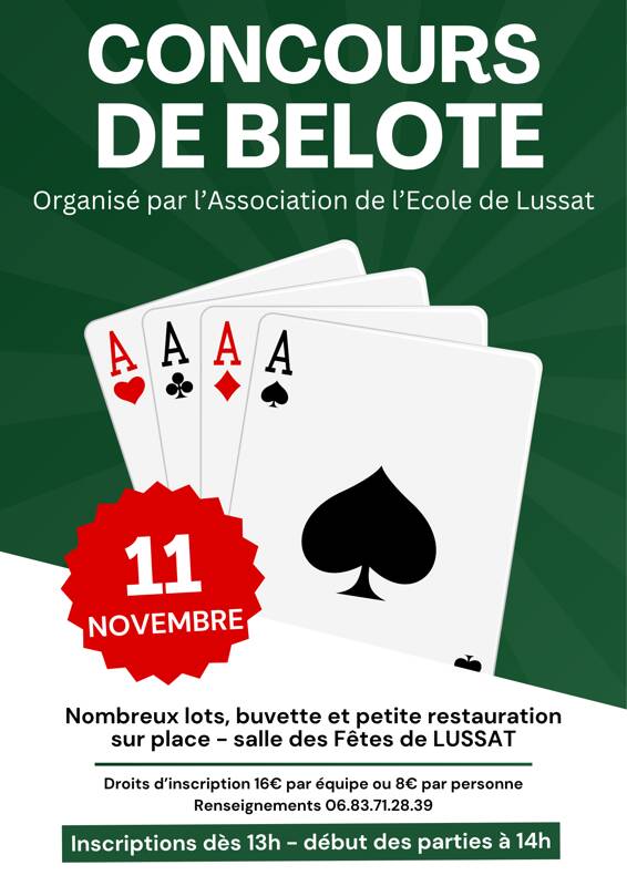 Concours de belote