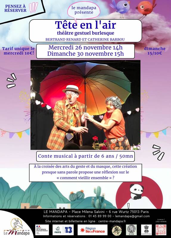 Tête en l'air - théâtre gestuel burlesque