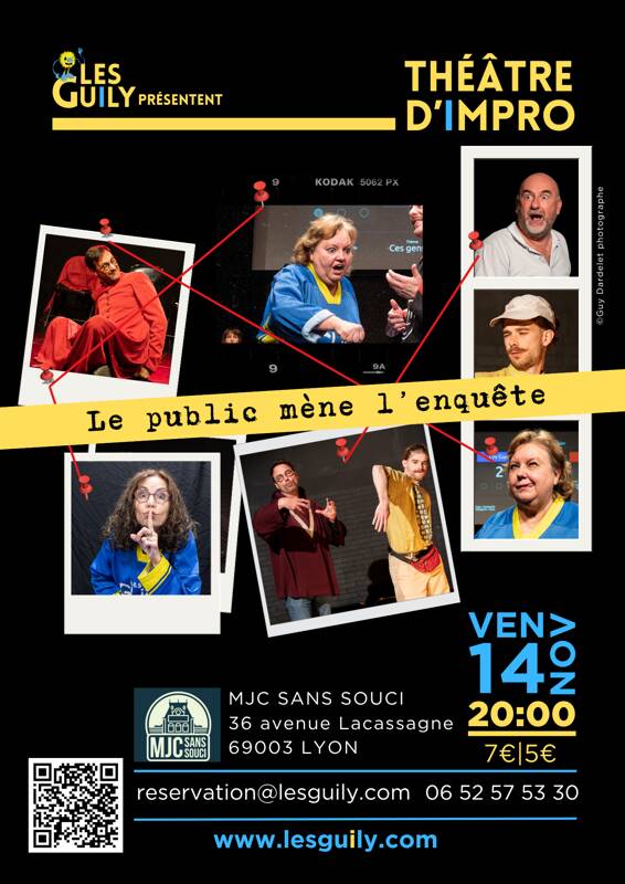 Spectacle d'improvisation : Le public mène l'enquête