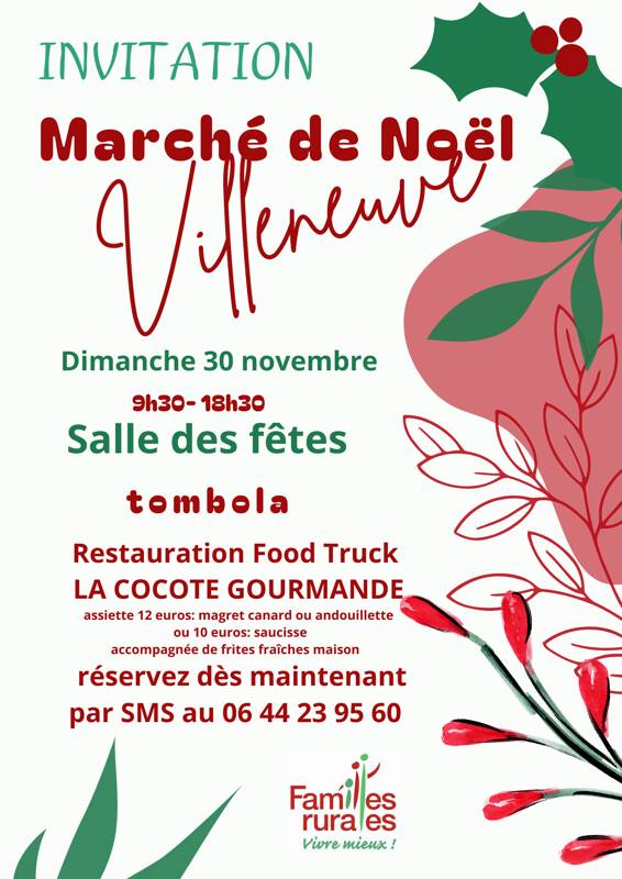 Marché de noël de Villeneuve d'Aveyron