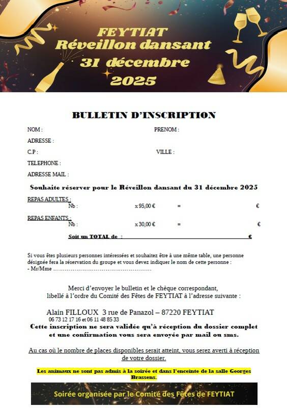 Réveillon de la Saint Sylvestre