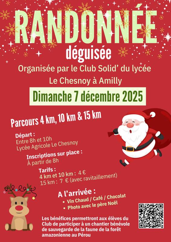 Randonnée déguisée de Noël