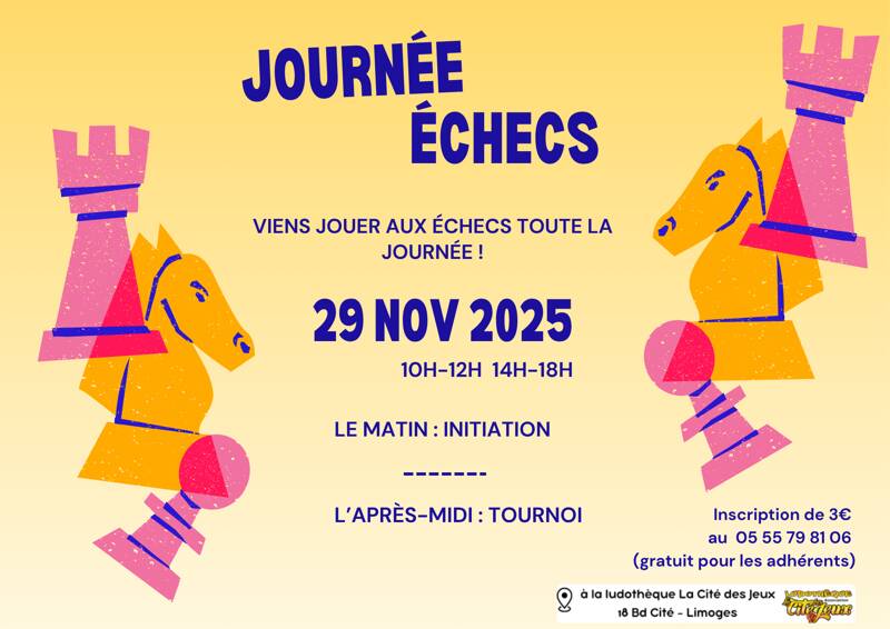 Journée échecs (pour tous les âges)