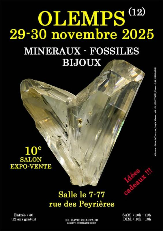 10e SALON MINERAUX FOSSILES BIJOUX