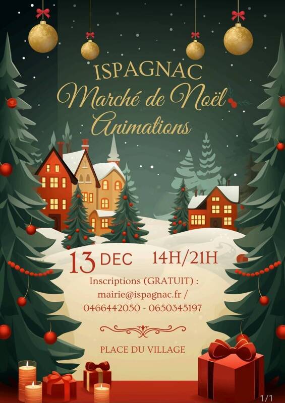 marche de noël et spectacle lumineux