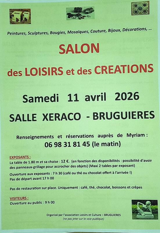SALON DES LOISIRS ET DES CREATIONS