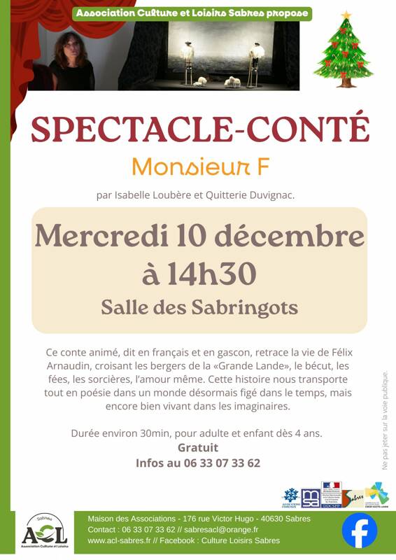 Spectacle-conté : Monsieur F