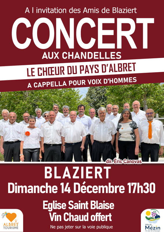 Concert aux chandelles : Chœur du Pays d'Albret
