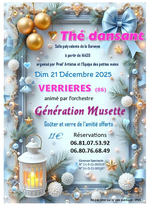 Thé dansant à VERRIERES 86
