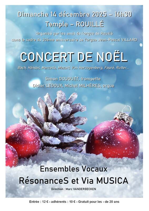 Concert de Noël : Via Musica et RésonanceS