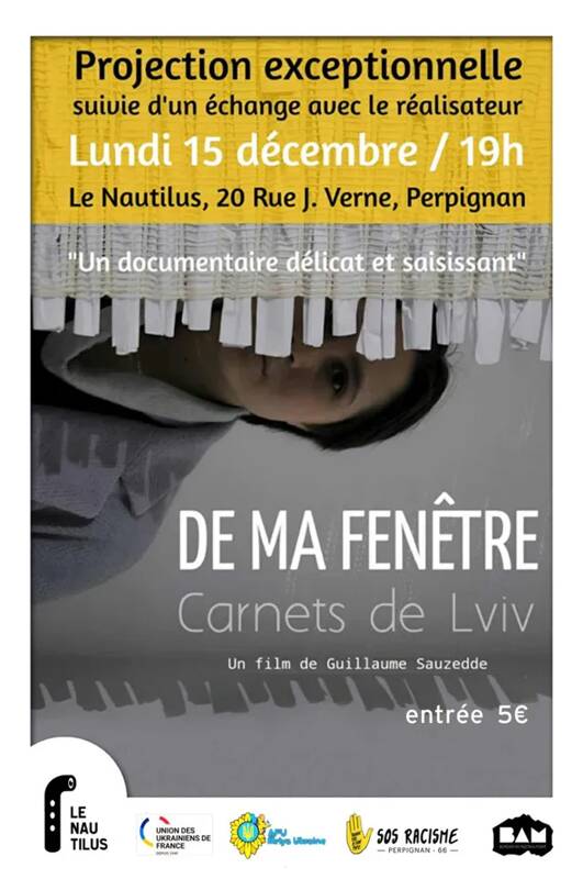 Ciné débat De ma fenêtre, carnets de Lviv