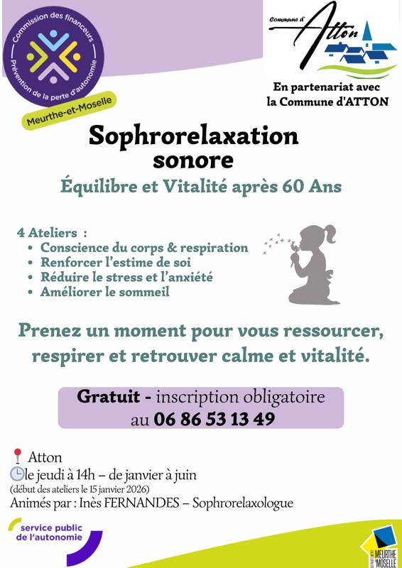 Séances de sophrorelaxation sonore