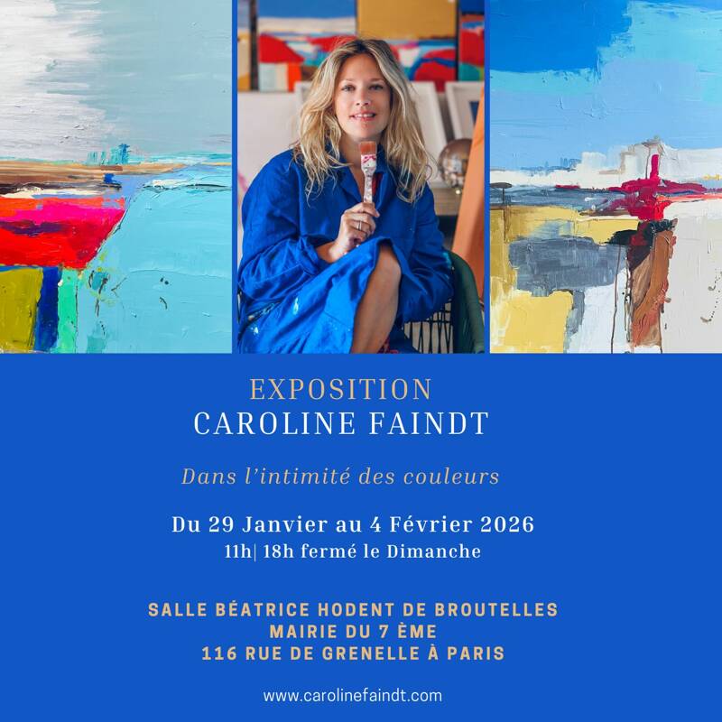 Exposition Caroline Faindt dans l'intimité des couleurs