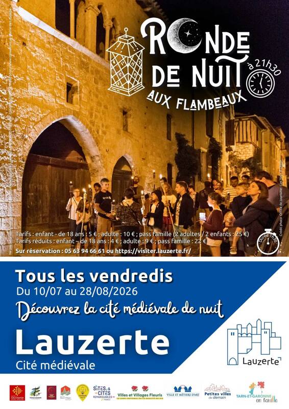 Visite guidée ronde de nuit aux flambeaux
