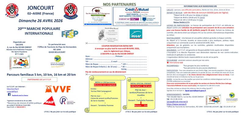 20ème Marche Populaire Internationale