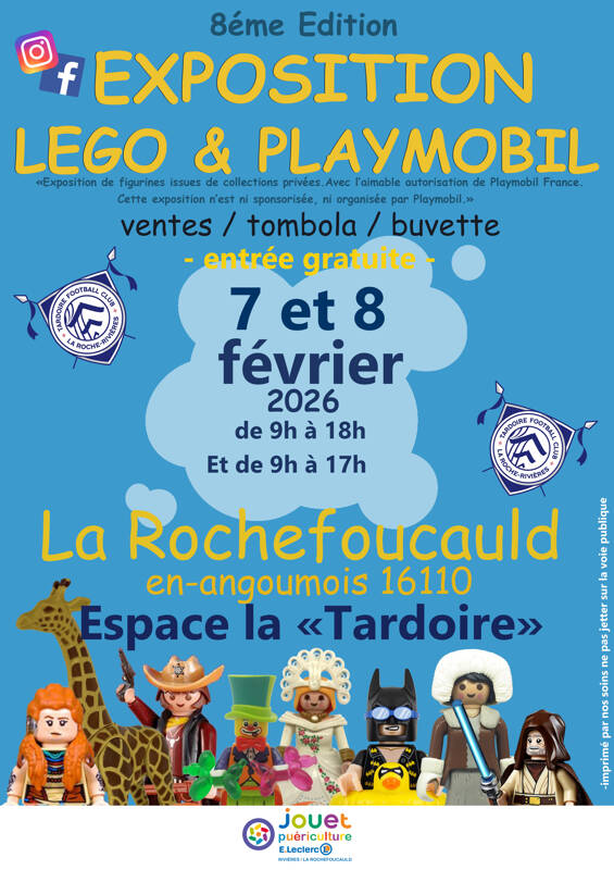 Exposition lego et playmobil à la Rochefoucauld