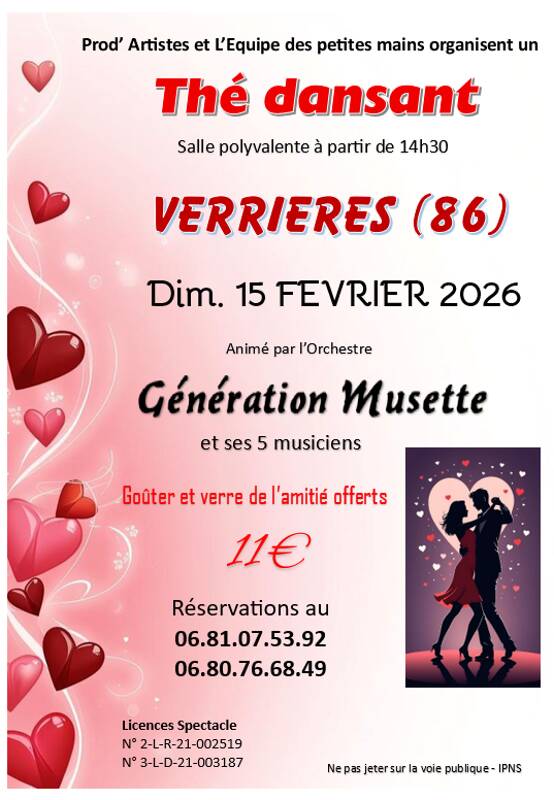 Thé dansant à VERRIERES