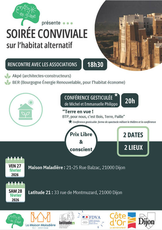 Soirée conviviale sur l'habitat alternatif
