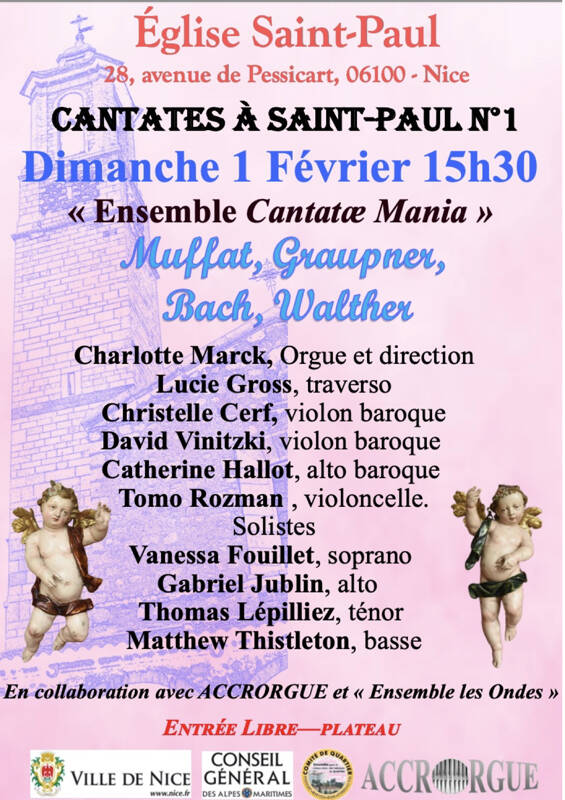 Concert de l’ensemble instrumental et vocal « Cantatae Mania »
