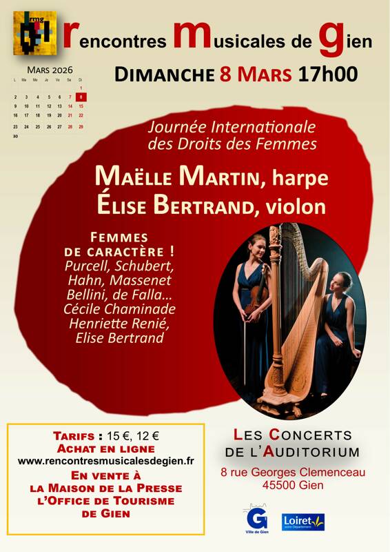 Duo Elise Bertrand (violon), Maëlle Martin (harpe)