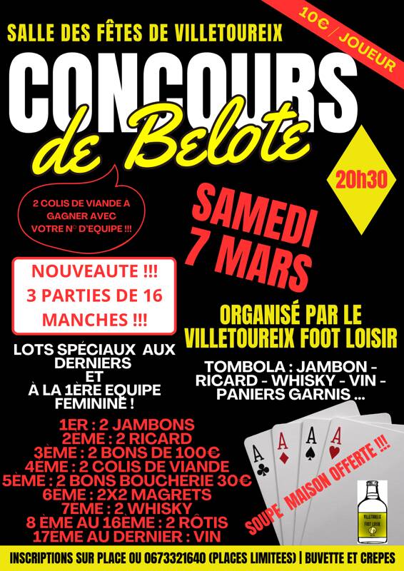 CONCOURS DE BELOTE