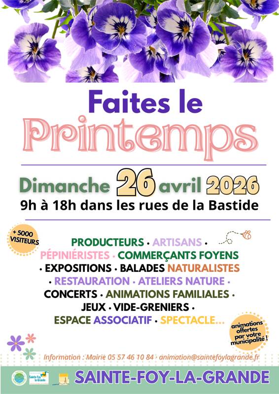 Faites le printemps