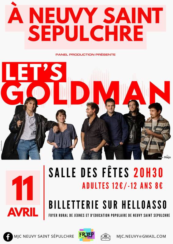 Concert tribute Jean-Jacques Goldman – Let’s Goldman