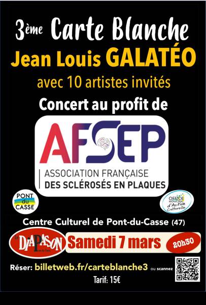 Carte Blanche à Jean-Louis GALATÉO