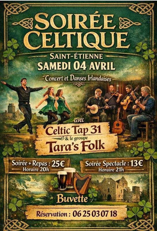 concert et danses irlandaises
