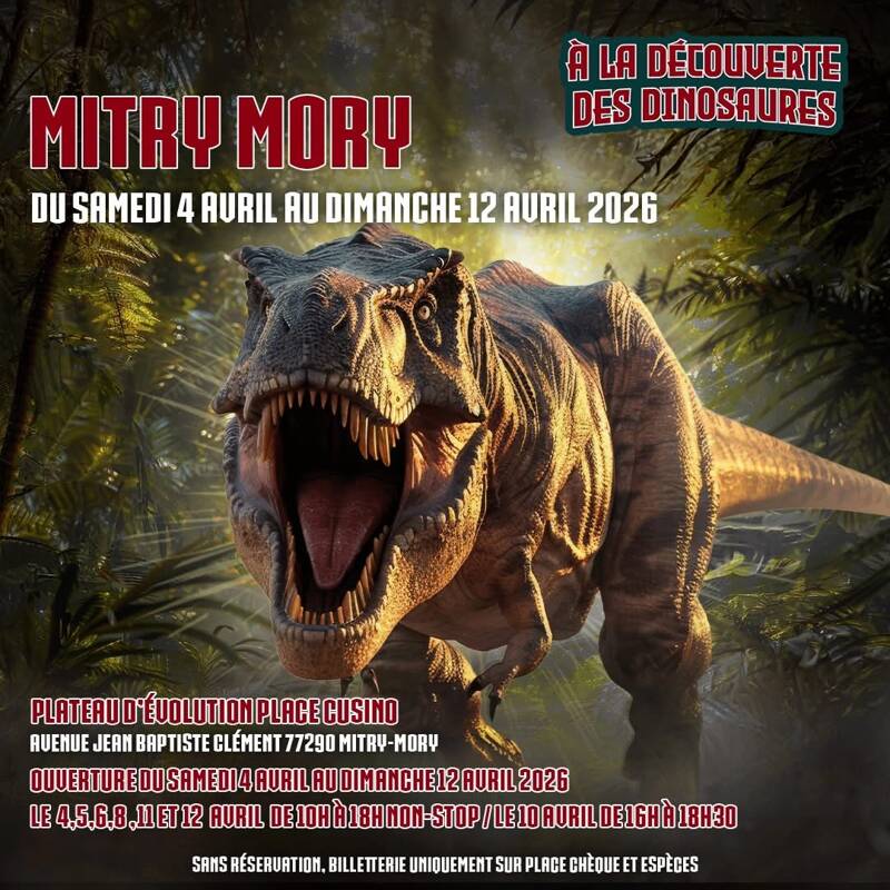 Exposition de Dinosaures à Mitry Mory