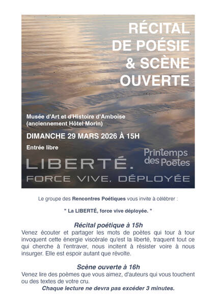 Récital de poésie Printemps des poètes