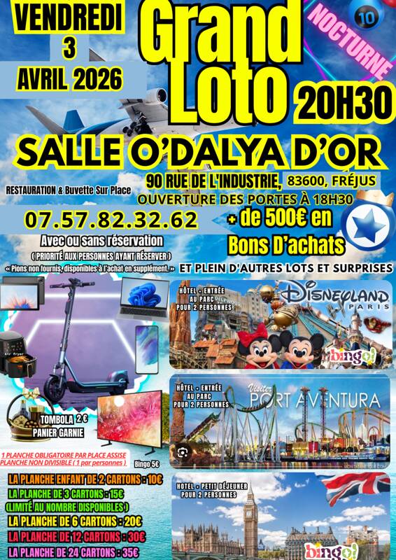 Grand Loto à Fréjus
