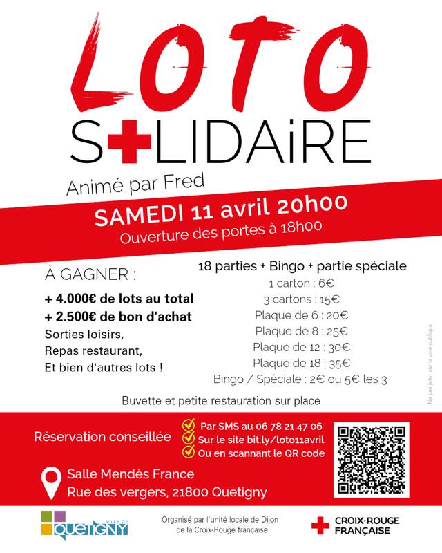 Super loto solidaire de la Croix-Rouge