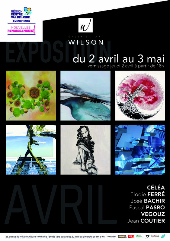 Avril à la Galerie d’Art Wilson, Blois