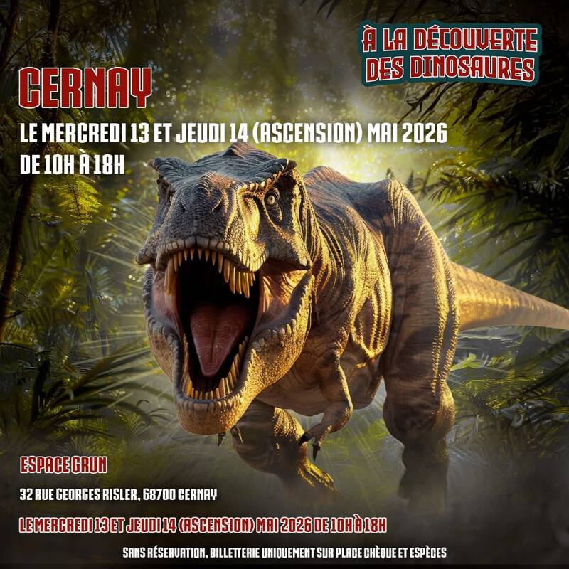 Exposition se dinosaures Haut-Rhin