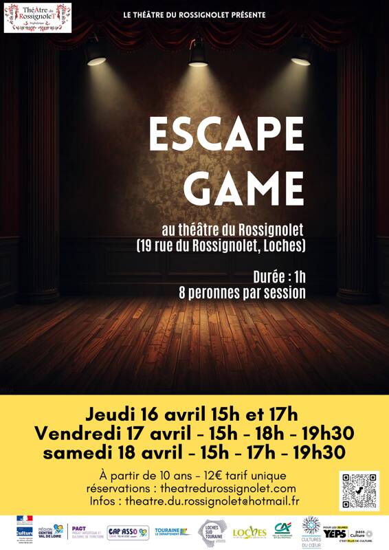 Escape game au théâtre du Rossignolet !