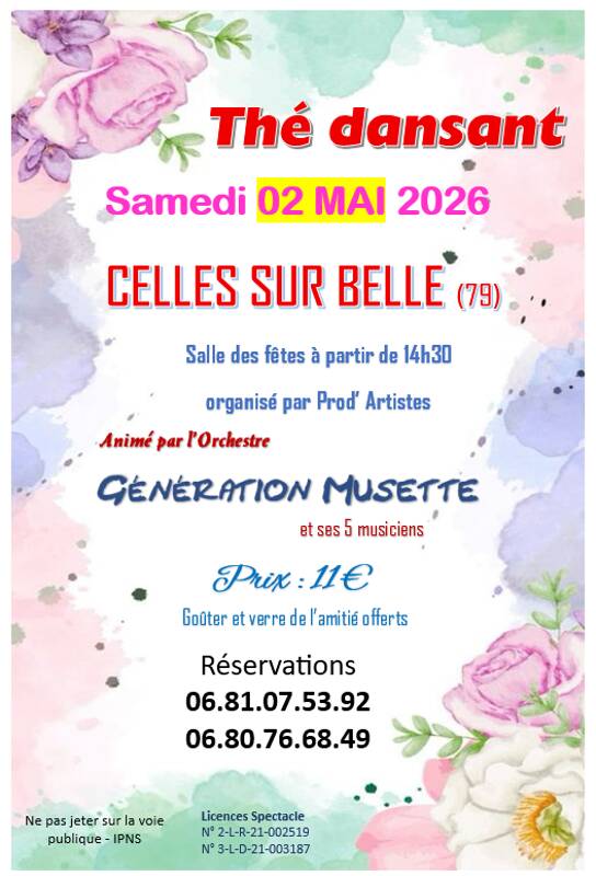 Thé dansant Celles sur Belle