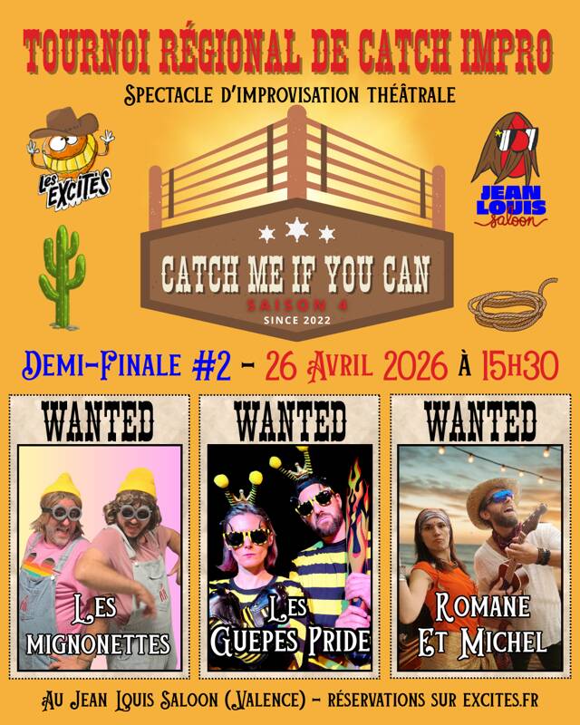 Tournoi d'improvisation - CATCH ME IF YOU CAN !