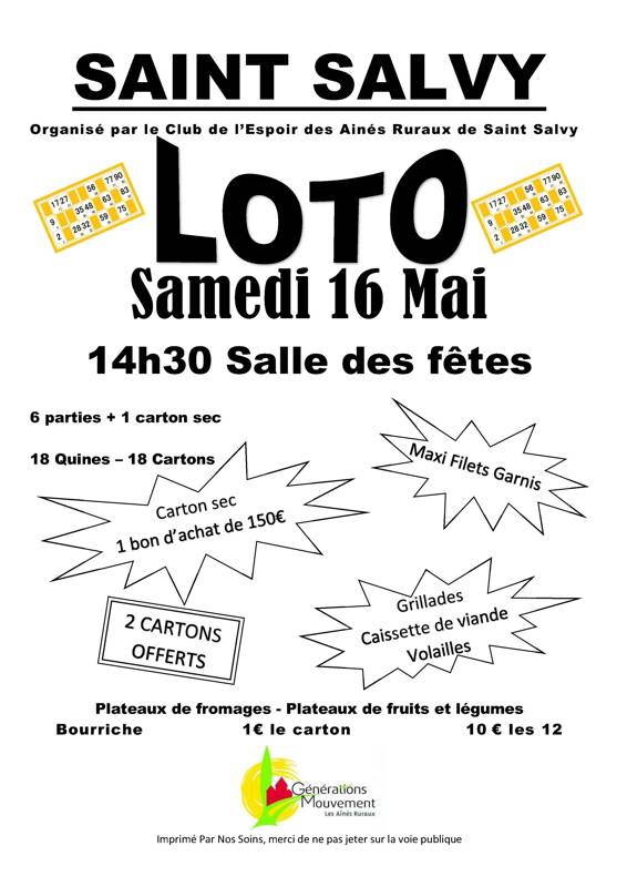 LOTO AINES SAINT SALVY
