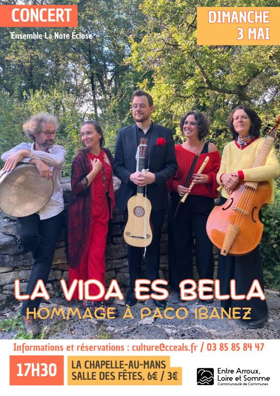 Concert LA VIDA ES BELLA à La Chapelle-au-Mans (71130)