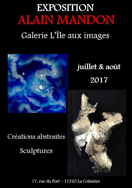 Exposition peintures et sculptures d'Alain Mandon