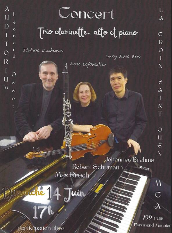 Concert Trio Clarinette Alto Piano