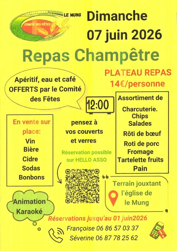 REPAS CHAMPËTRE LE MUNG