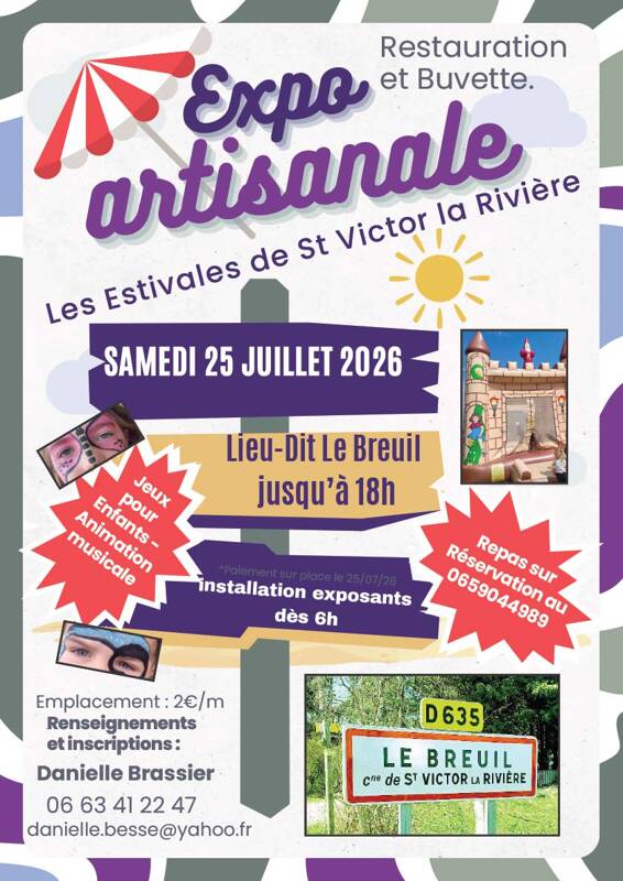 Expo artisanale, artistes, producteurs et auteurs