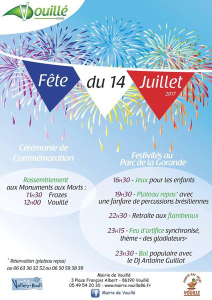 Fête nationale du 14 juillet - Vouillé