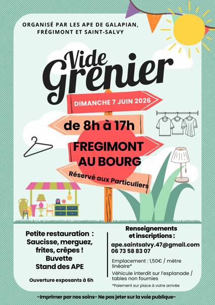VIDE GRENIER DES APE